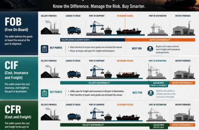 FOB, CIF and CFR: Incoterms Every Coal Buyer Should Know